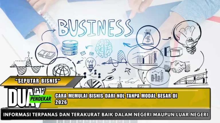 Cara memulai bisnis dari nol tanpa modal besar di 2026