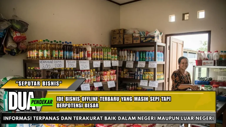 Ide bisnis offline terbaru yang masih sepi tapi berpotensi besar