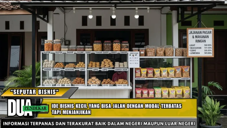 Ide bisnis kecil yang bisa jalan dengan modal terbatas tapi menjanjikan