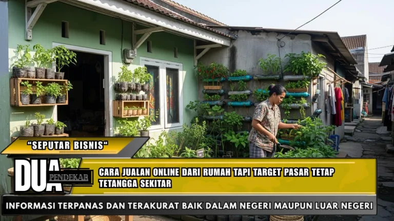 Cara jualan online dari rumah tapi target pasar tetap tetangga sekitar